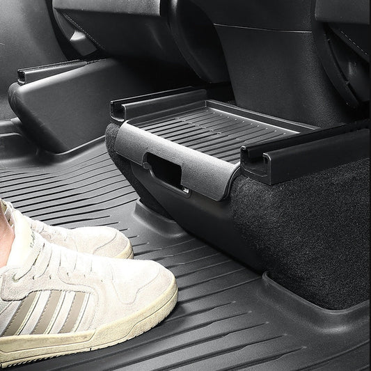 Premium TPE Back Seat Organizer Box for Tesla Model Y – Designed for Durability & Functionality