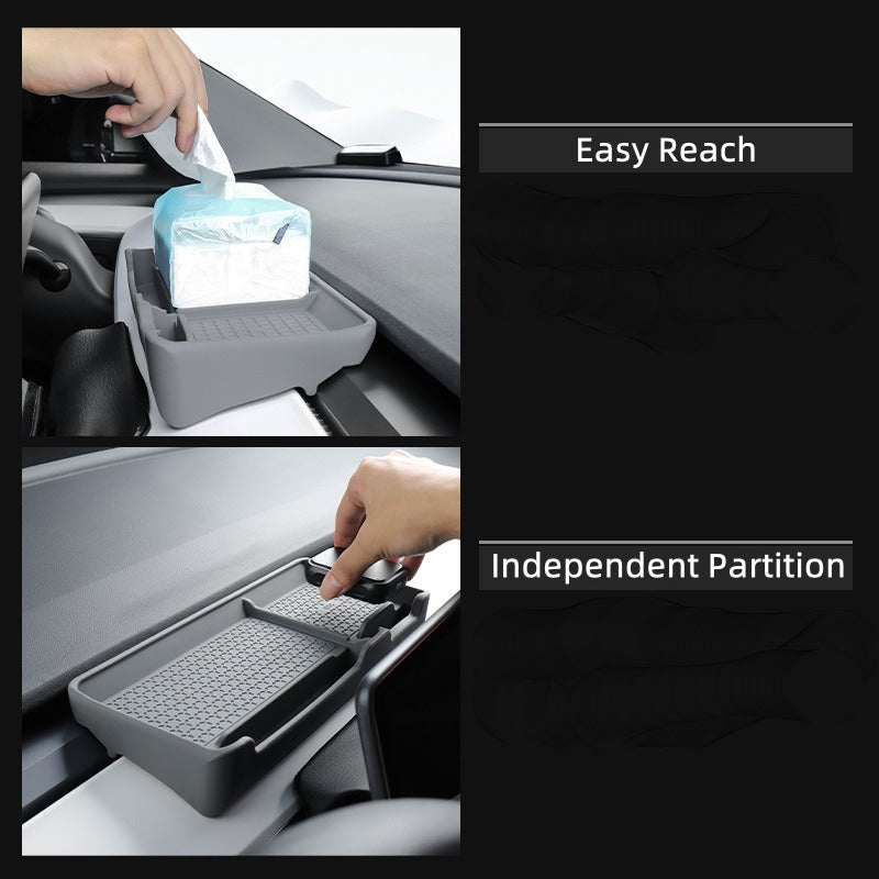Organizer Tray of Center Console for Tesla Model 3/Y, Silicone