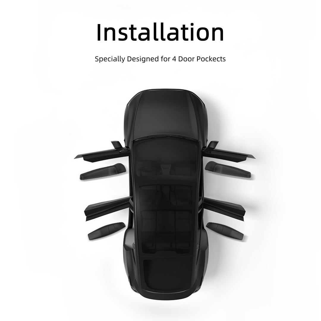 Storage Box of Vehicle Door Pockets for Tesla Model Y 2025, TPE