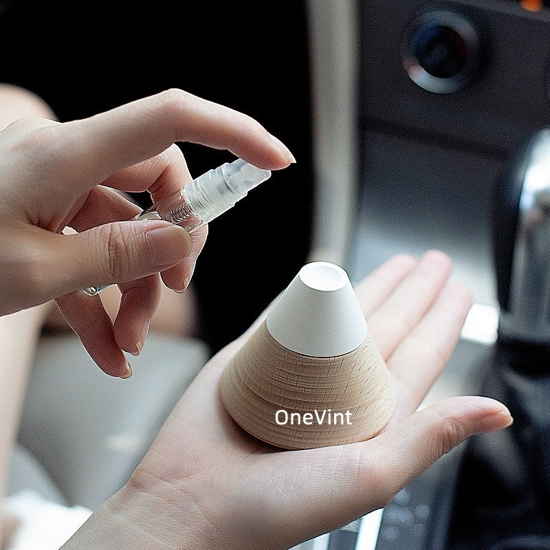 Volcano Design Aroma Diffuser for Car, Wood and Diatomite