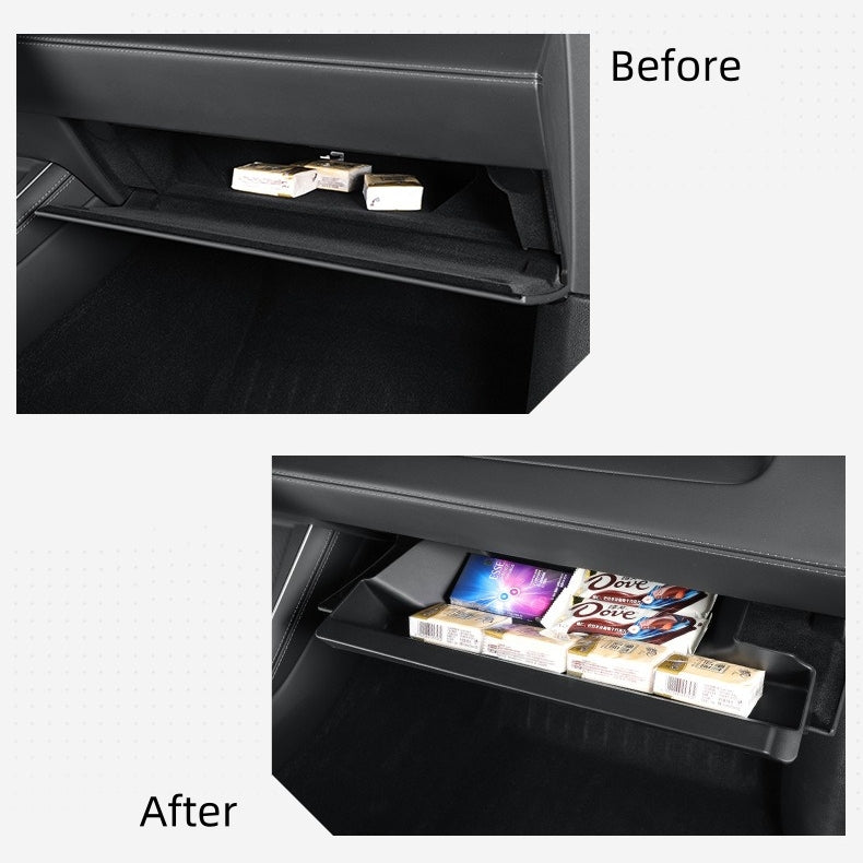 Storage Box of Glove Compartment for Tesla Model Y 2025, TPE