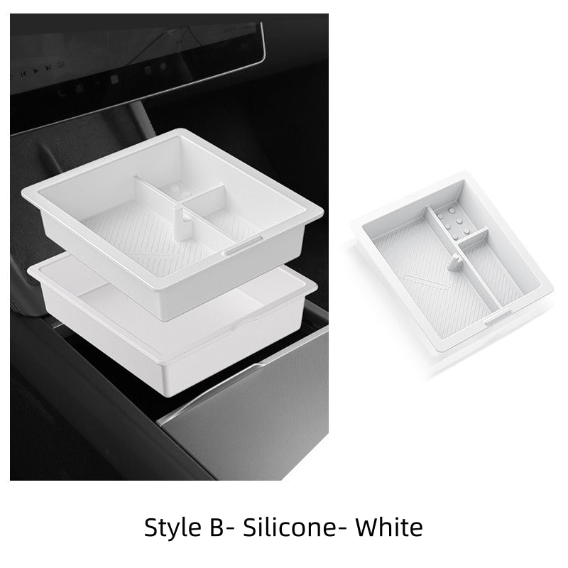 Vehicle Center Console Organizer Box for Tesla Model Y 2025