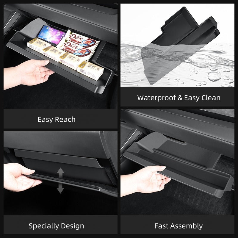 Storage Box of Glove Compartment for Tesla Model Y 2025, TPE