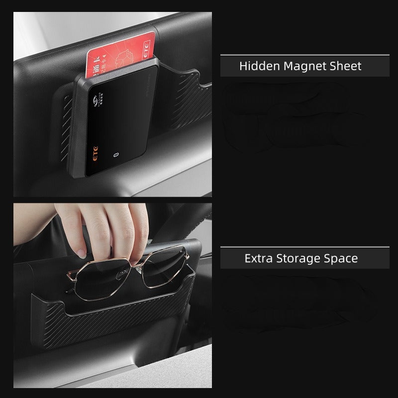 Vehicle Console Screen Protector Case with Storage for Tesla Model Y 2025, TPE