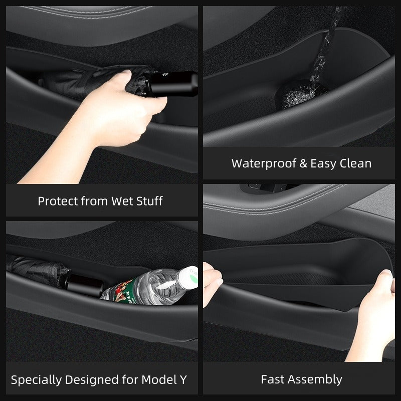 Storage Box of Vehicle Door Pockets for Tesla Model Y 2025, TPE