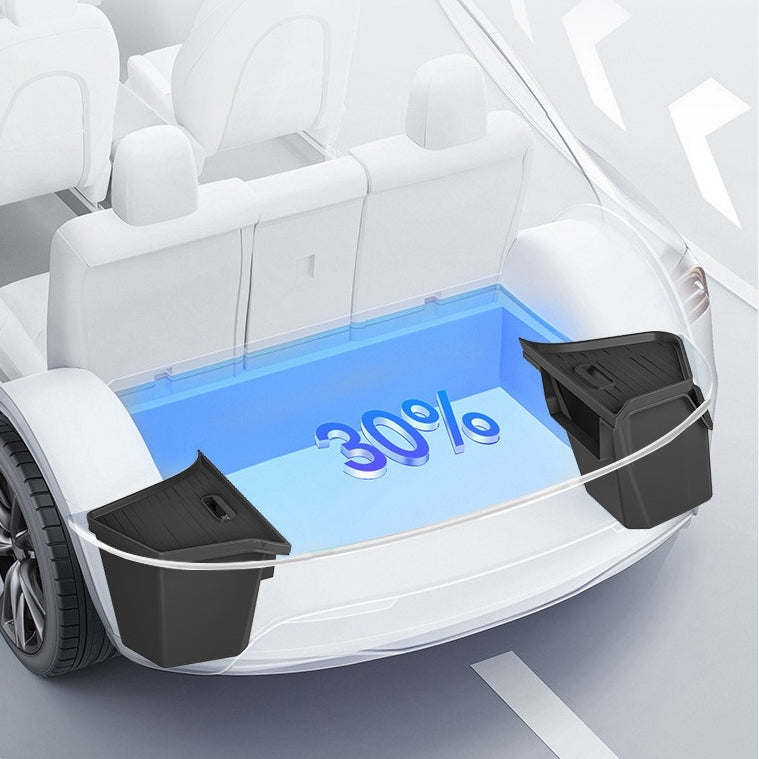 Trunk Storage Boxes with Covers for Tesla Model Y 2025, TPE