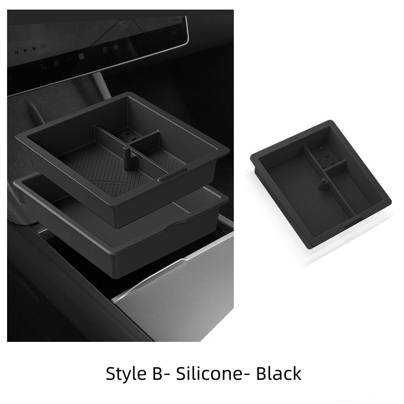Vehicle Center Console Organizer Box for Tesla Model Y 2025