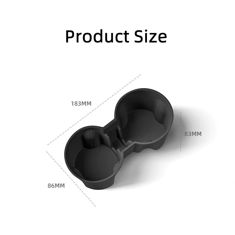 Vehicle Cup Holder Cover for Tesla Model Y 2025, Silicone