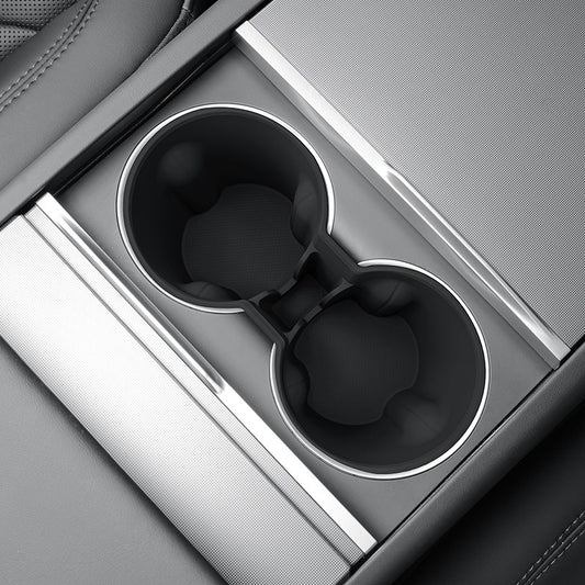 Vehicle Cup Holder Cover for Tesla Model Y 2025, Silicone