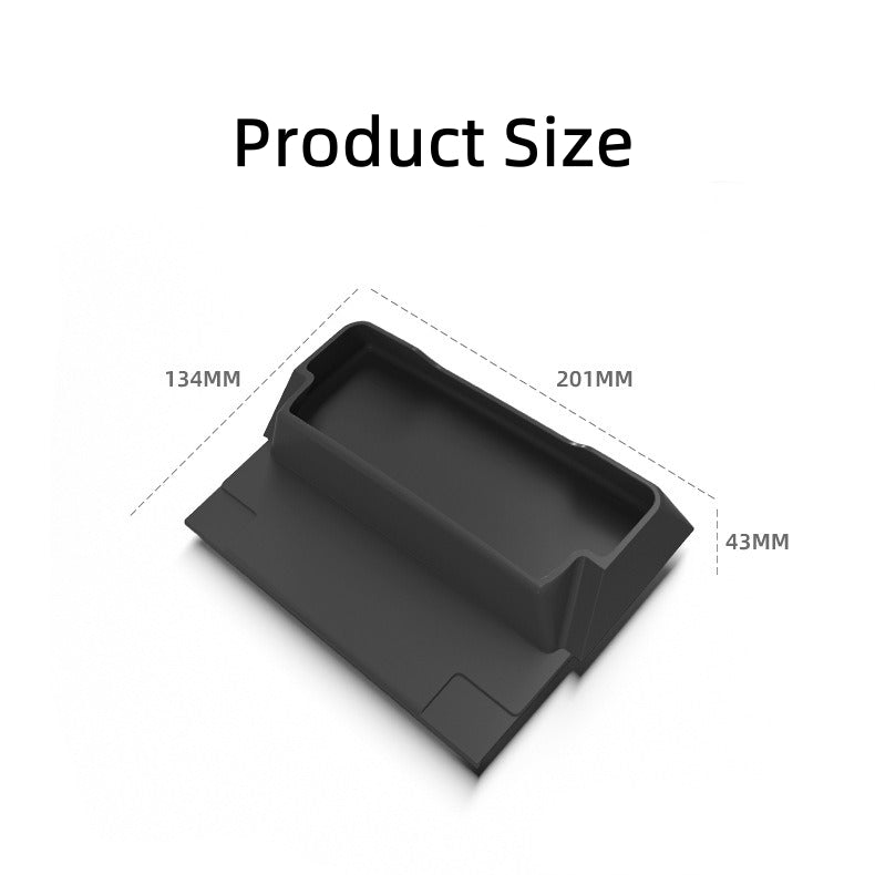 Vehicle Center Console Storage Tray for Tesla Model3/Y, Silicone
