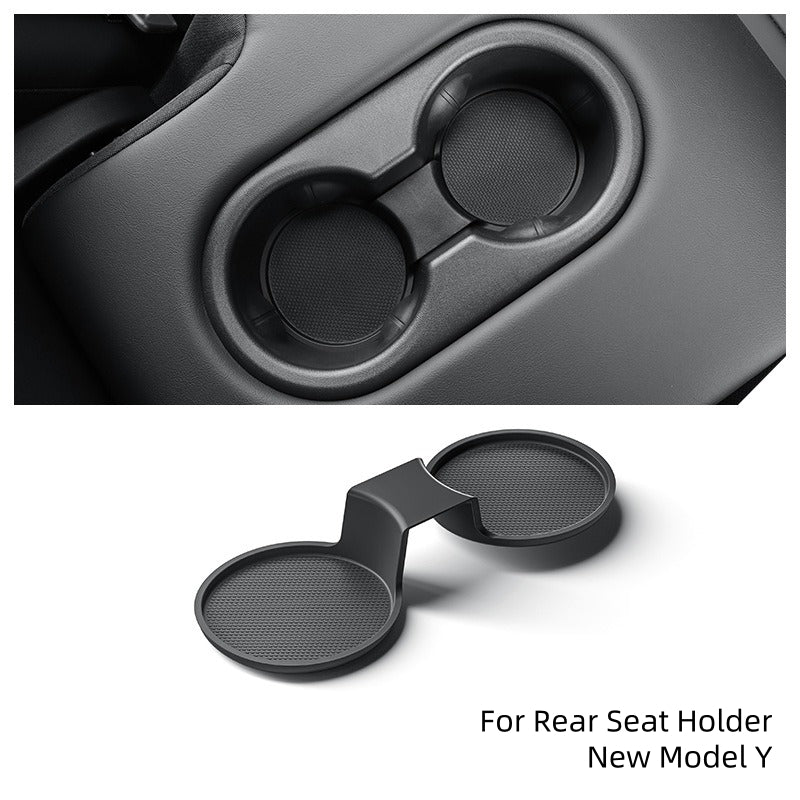 Anti-slip Cup Holder Coaster for Center Console and Rear Seat, Tesla New Model Y/3, TPU