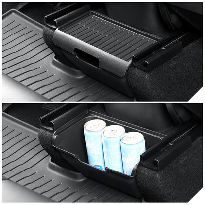 Vehicle Back Seat Organizer Box for Tesla Model Y, TPE
