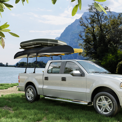 Heavy-Duty Universal Truck Cargo Rack, 900LB Capacity, No-Drill Installation, Adjustable 46-71 inch, Steel