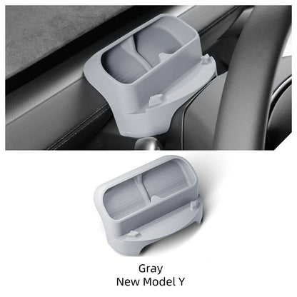 Car organizer tray with a gray color option labeled 'New Model Y'.