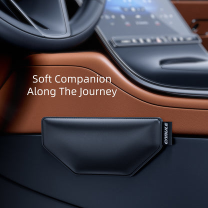 Soft Car Knee Cushion for Fatigue and Pain Relief, Leather