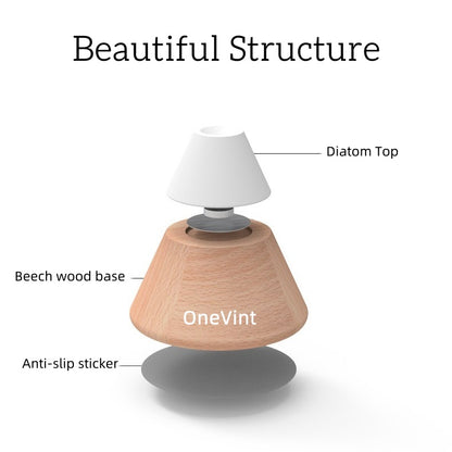 Volcano Design Aroma Diffuser for Car, Wood and Diatomite