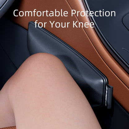 Soft Car Knee Cushion for Fatigue and Pain Relief, Leather