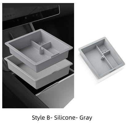 Vehicle Center Console Organizer Box for Tesla Model Y 2025
