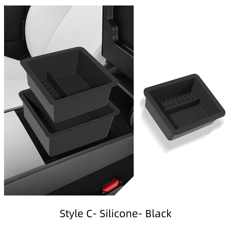 Vehicle Center Console Organizer Box for Tesla Model Y 2025