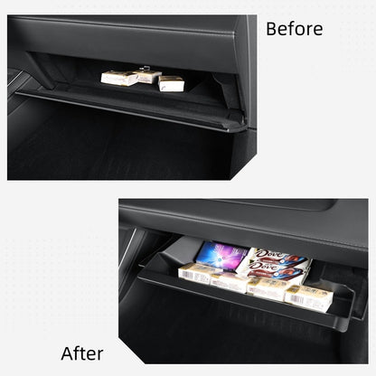 Storage Box of Glove Compartment for Tesla Model Y 2025, TPE
