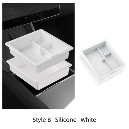 Vehicle Center Console Organizer Box for Tesla Model Y 2025