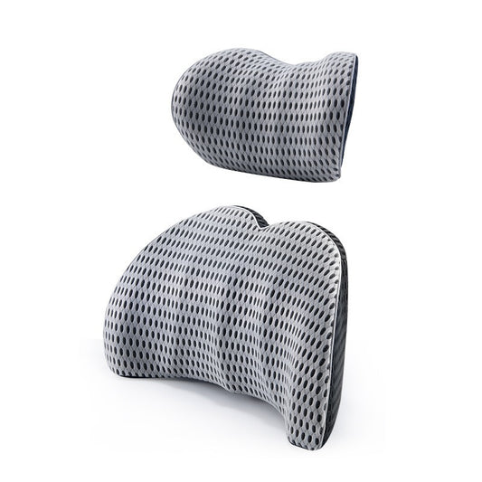 Memory Foam Car Cushion for Headrest and Lumbar Support