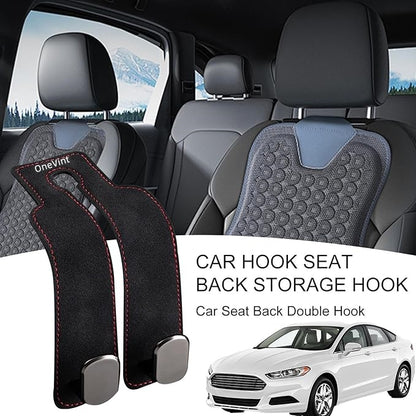 Headrest Hangers for Car, Leather