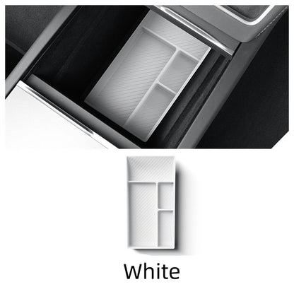 Vehicle Center Console Organizer Tray for Tesla Model Y 2025, Silicone