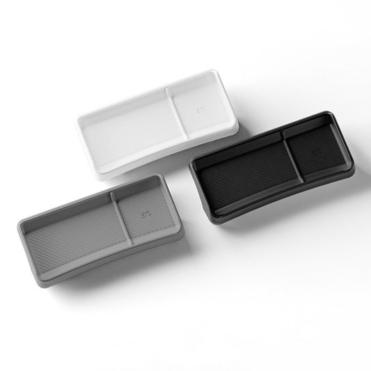 Screen Back Organizer Tray of Center Console for Tesla Model Y 2025 & New Model 3, Silicone