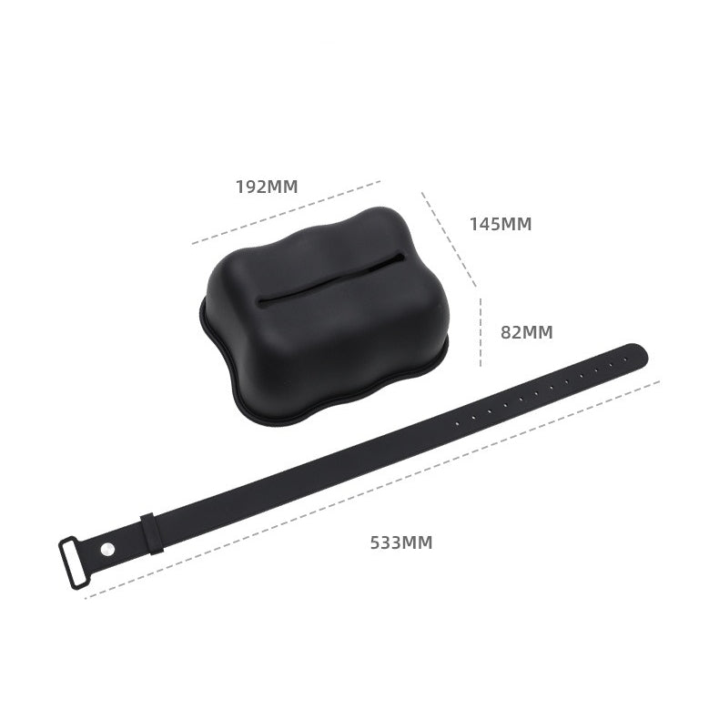 Waterproof Tissue Box Holder with Strap for Tesla Model 3/Y/X/S, Silicone