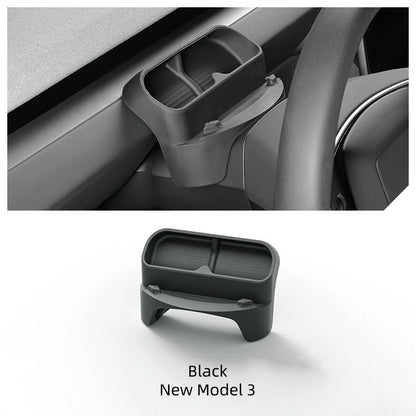 Car organizer tray with 'Black New Model 3' label on a white background