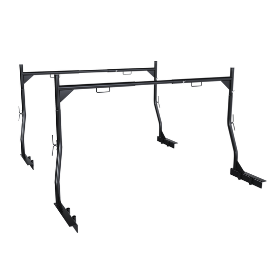 Heavy-Duty Universal Truck Cargo Rack, 900LB Capacity, No-Drill Installation, Adjustable 46-71 inch, Steel