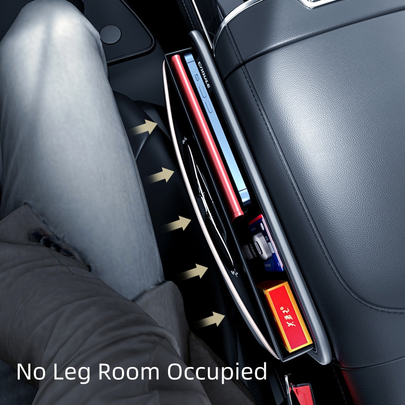 Multi-functional Side Pocket Organizer for Car Seats, Leather