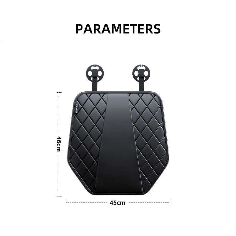 Car Seat Cushion with Anti-slip Silicone Pad, Leather
