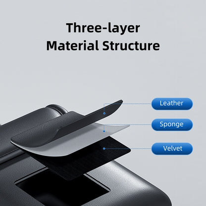 Multi-functional Car Organizer for Trunks, PU Leather, Black