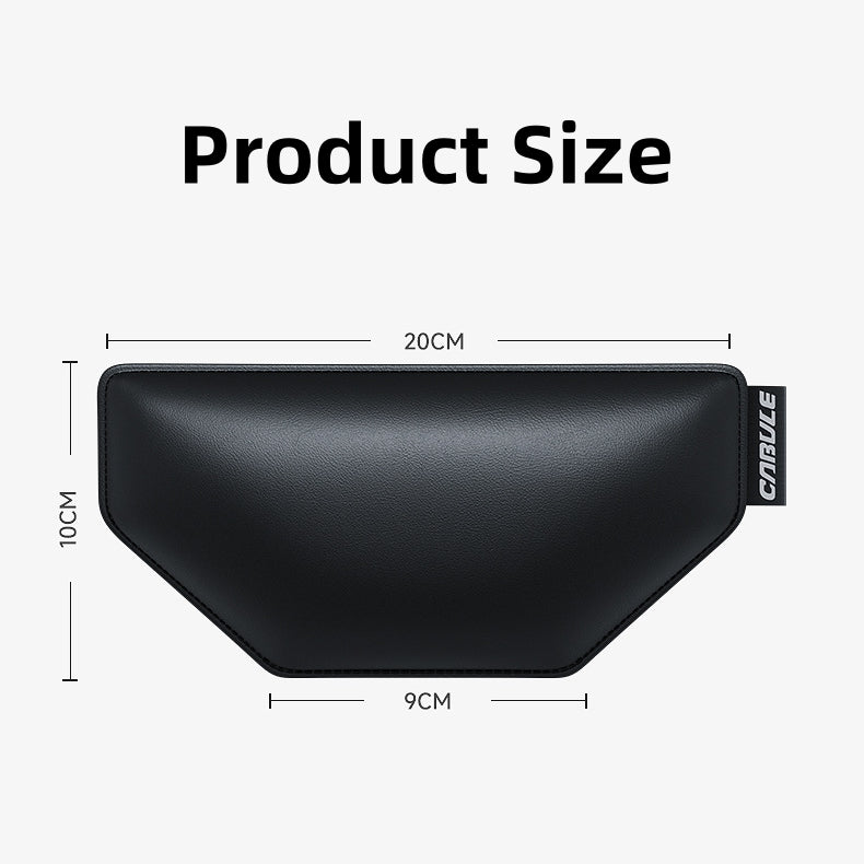 Soft Car Knee Cushion for Fatigue and Pain Relief, Leather