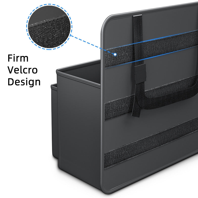 Foldable Double Layers Car Organizer Bag for Trunks, Black