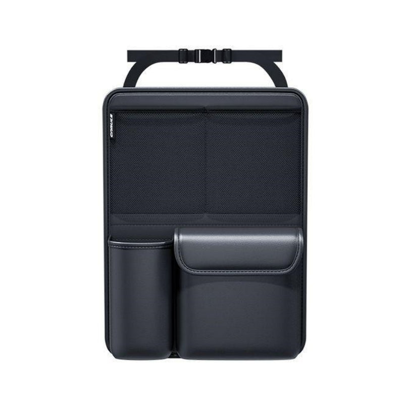 Multi-functional Car Organizer for Trunks, PU Leather, Black