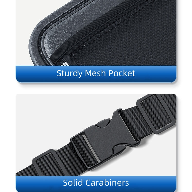 Multi-functional Car Organizer for Trunks, PU Leather, Black