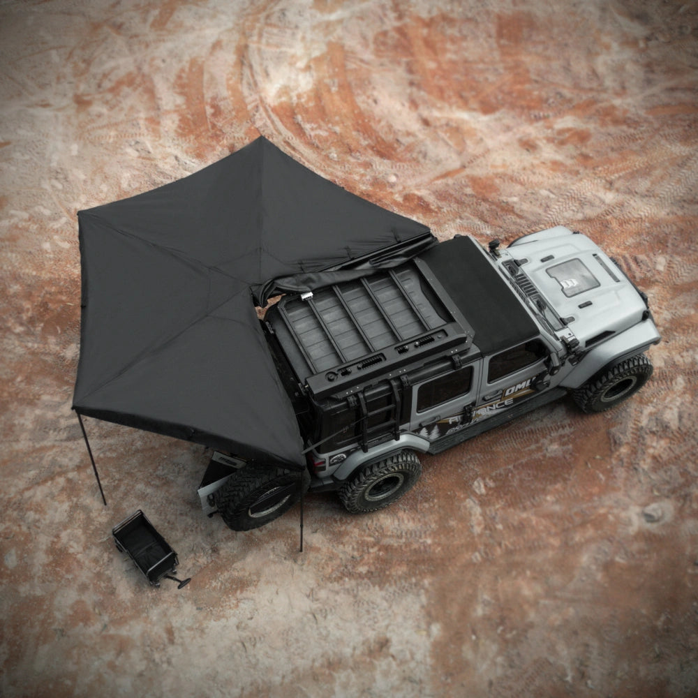 Waterproof Batwing Awning Tent with Storage Bag for Vehicle, 270 Degree, Overland,  Oxford Fabric