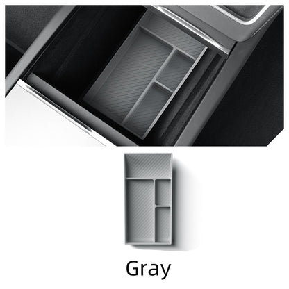Vehicle Center Console Organizer Tray for Tesla Model Y 2025, Silicone