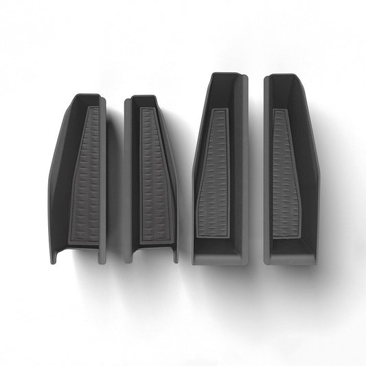 Storage Cover of Vehicle Door Pockets for Tesla Cybertruck, ABS & Silicone, 4pcs