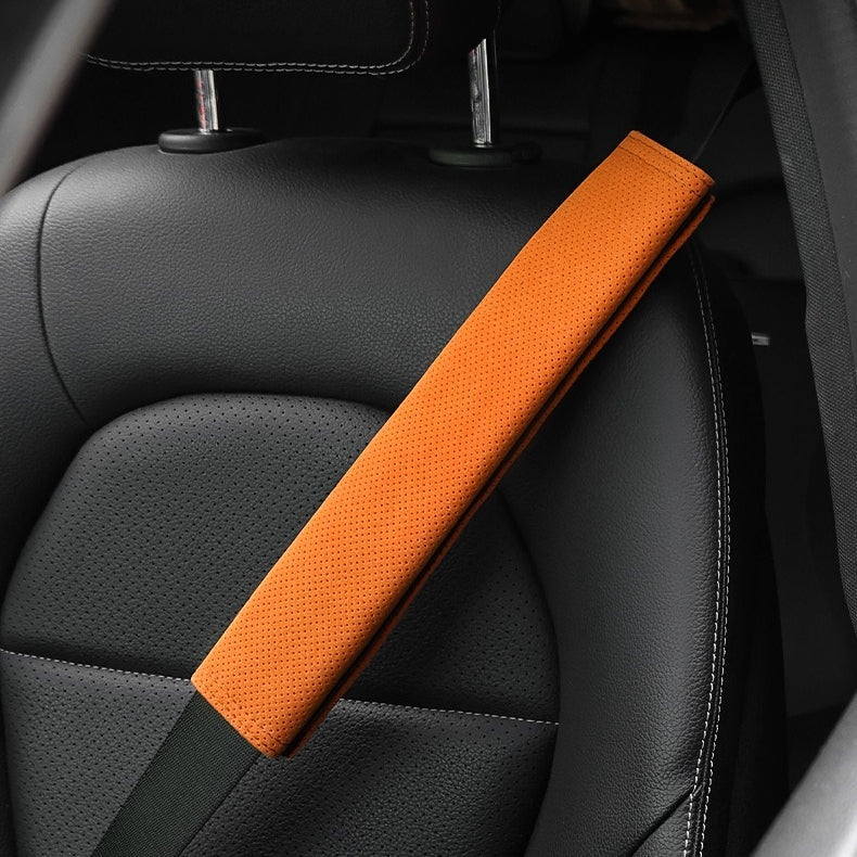 Shoulder Holder for Car Seatbelt, Suede