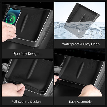 Waterproof Cover for Wireless Charging Pad of Model Y 2025, Silicone